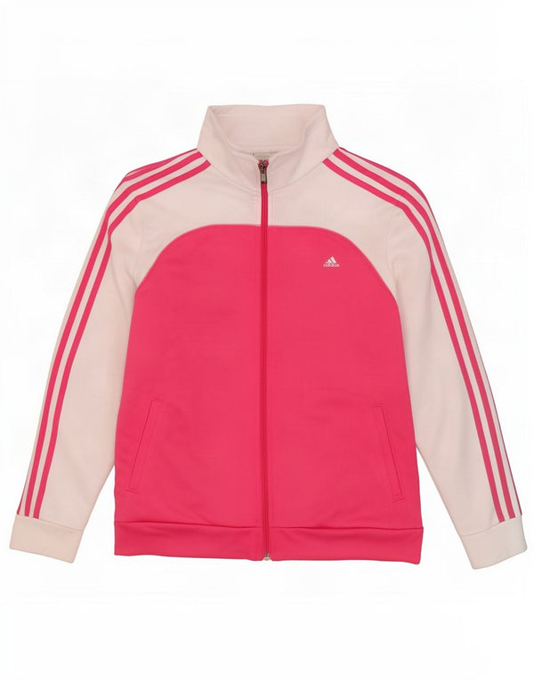 Adidas Mujer Climalite Chándal Top Chaqueta UK 20/22 XL Rosa Colorblock