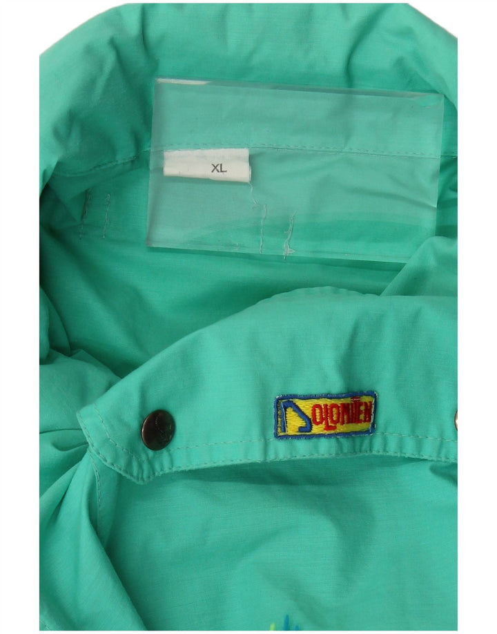 DOLOMITEN Chaqueta utilitaria con capucha para hombre UK 42 XL Turquesa