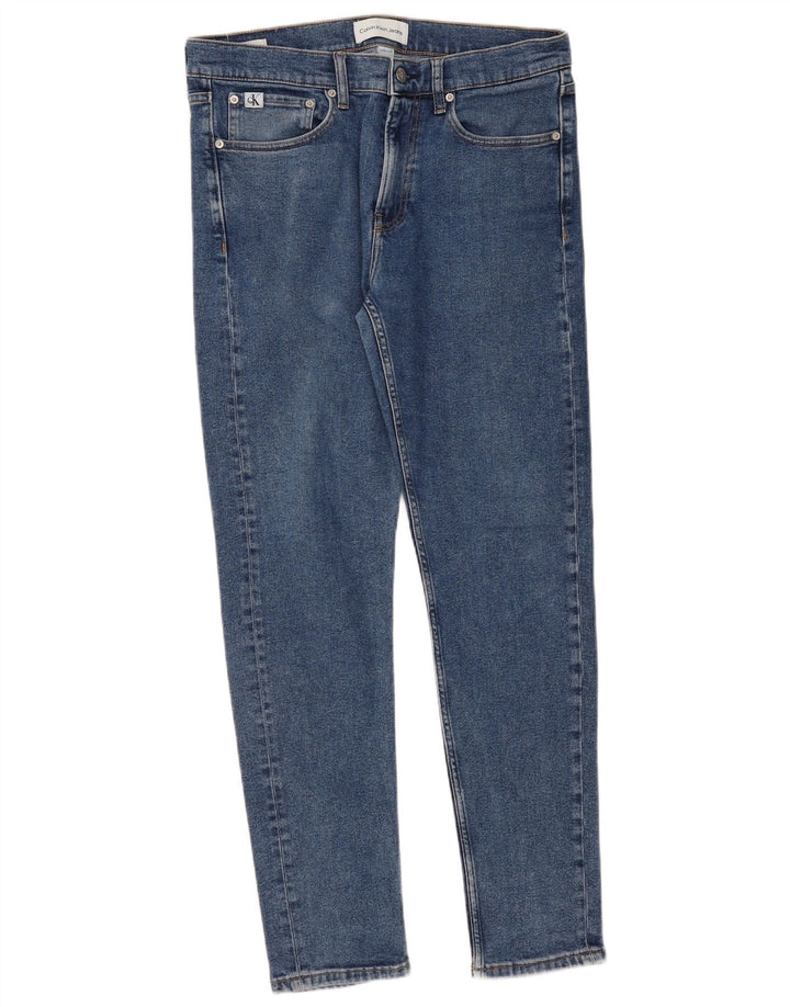 Calvin Klein Jeans ajustados para hombre W33 L32 Algodón azul