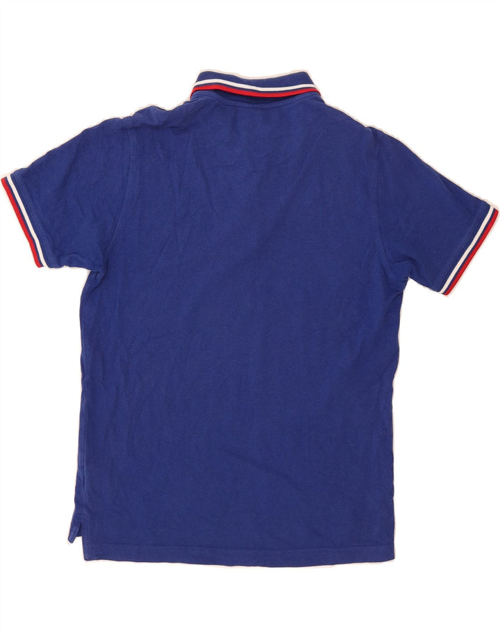 PIERRE CARDIN Mens Polo Shirt Medium Blue Cotton Vintage Pierre Cardin and Second-Hand Pierre Cardin from Messina Hembry 