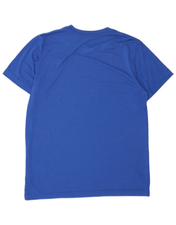 NIKE Camiseta ajustada con gráfico para hombre, talla grande, poliéster azul