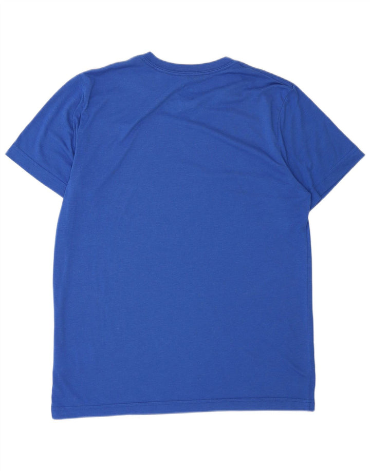 NIKE Camiseta ajustada con gráfico para hombre, talla grande, poliéster azul