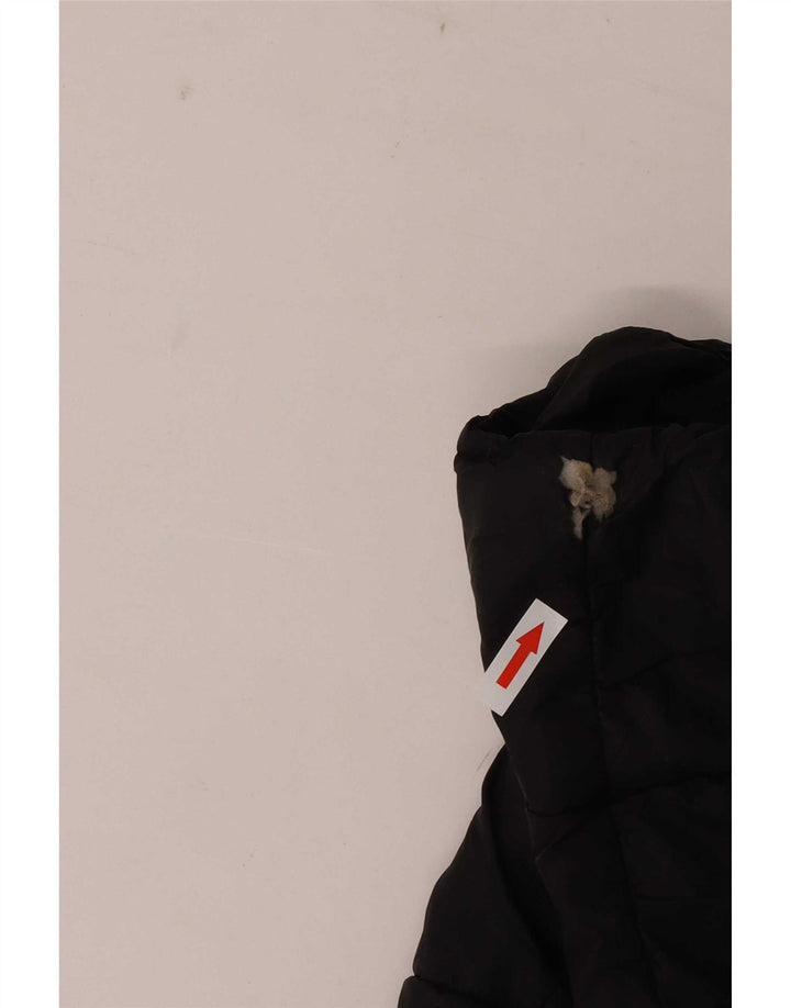 Zara Mens Chaqueta Acolchada UK 40 Grande Nylon Negro