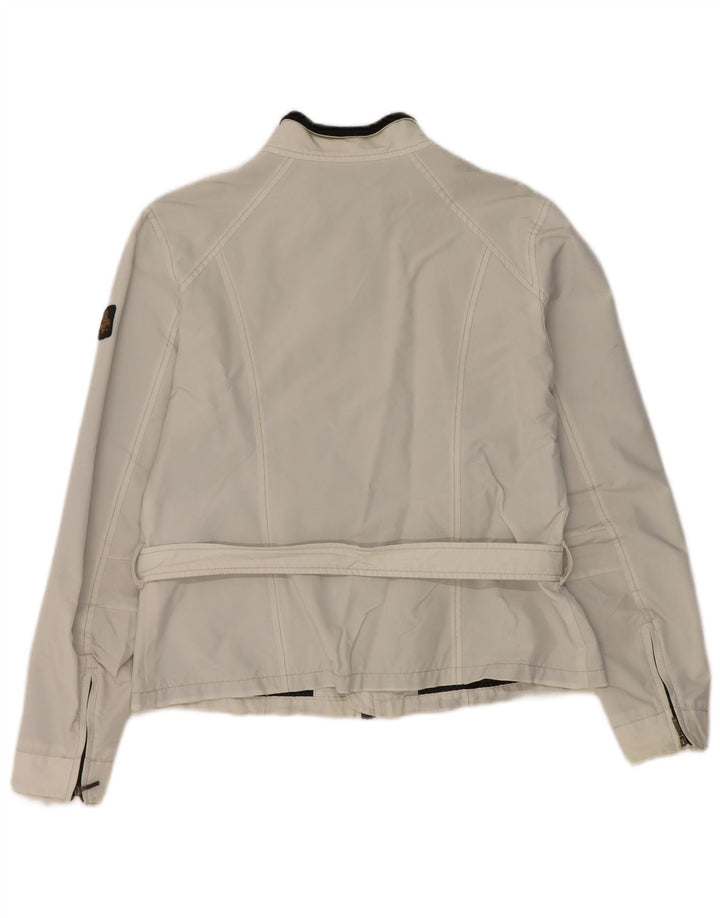 Refrigiwear Chaqueta impermeable para mujer UK 44 Grande Poliamida blanca
