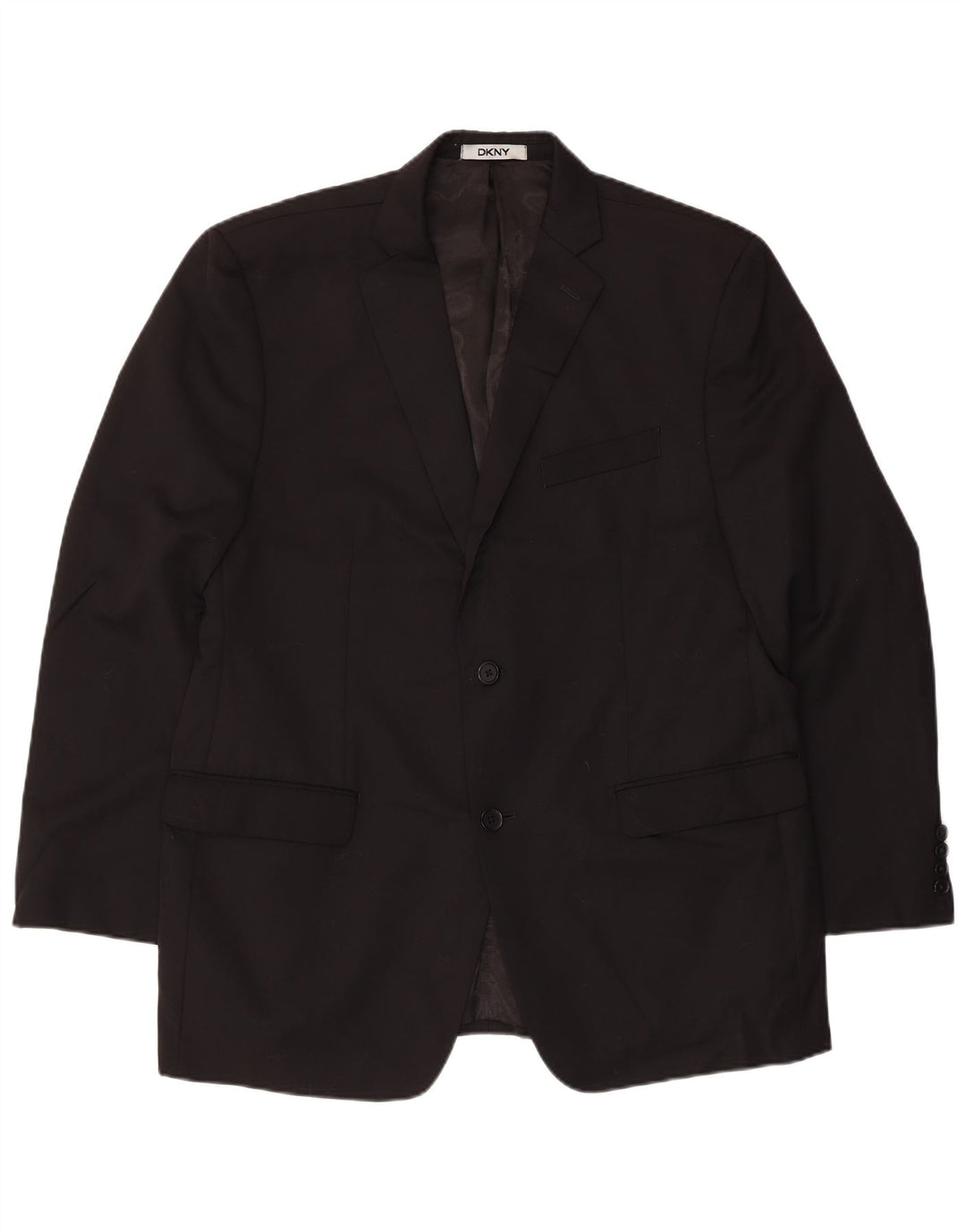 Dkny Chaqueta tipo blazer de 2 botones para hombre UK 44 2XL Lana negra
