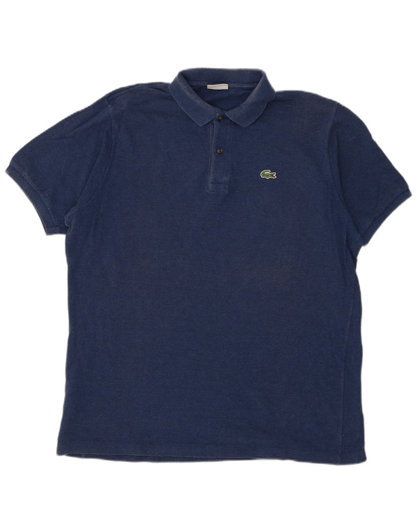 Polo Lacoste para hombre talla 7 2XL algodón azul marino
