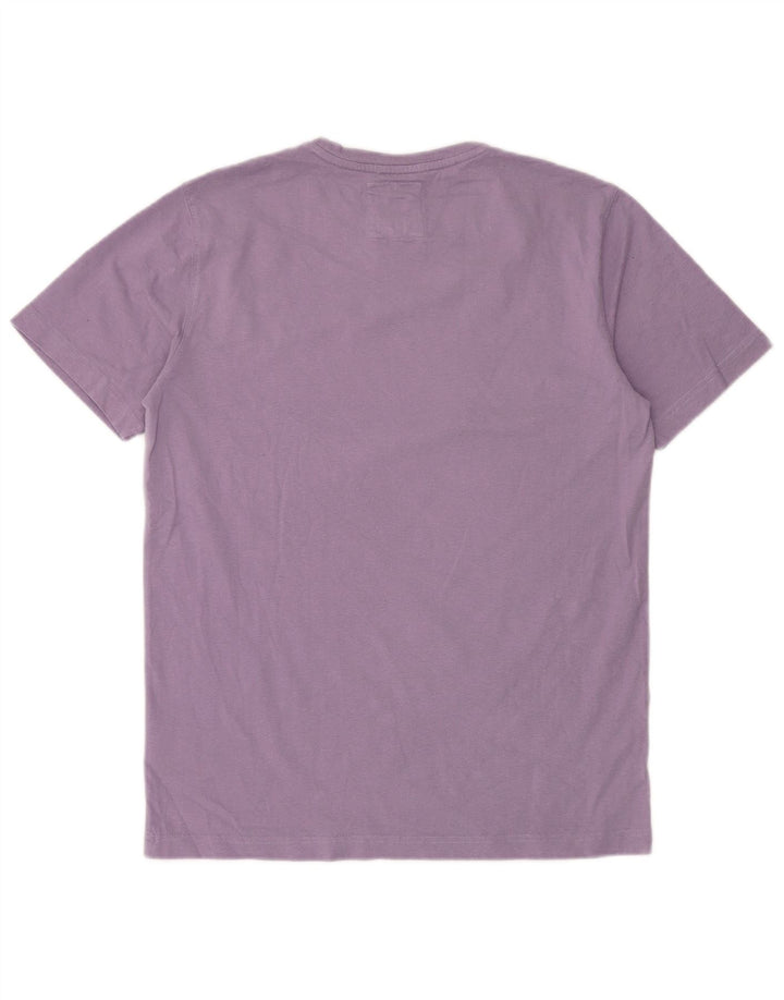 CREW CLOTHING Camiseta para hombre Top Medio Algodón Púrpura