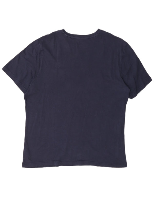 Reebok Camiseta Gráfica Hombre Top XL Azul Marino Algodón