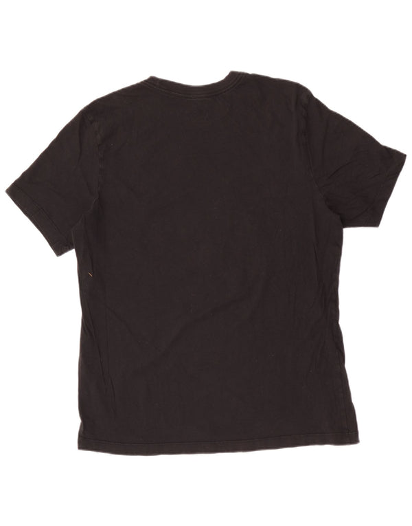 Nike Camiseta Air Graphic para hombre, talla grande, algodón negro