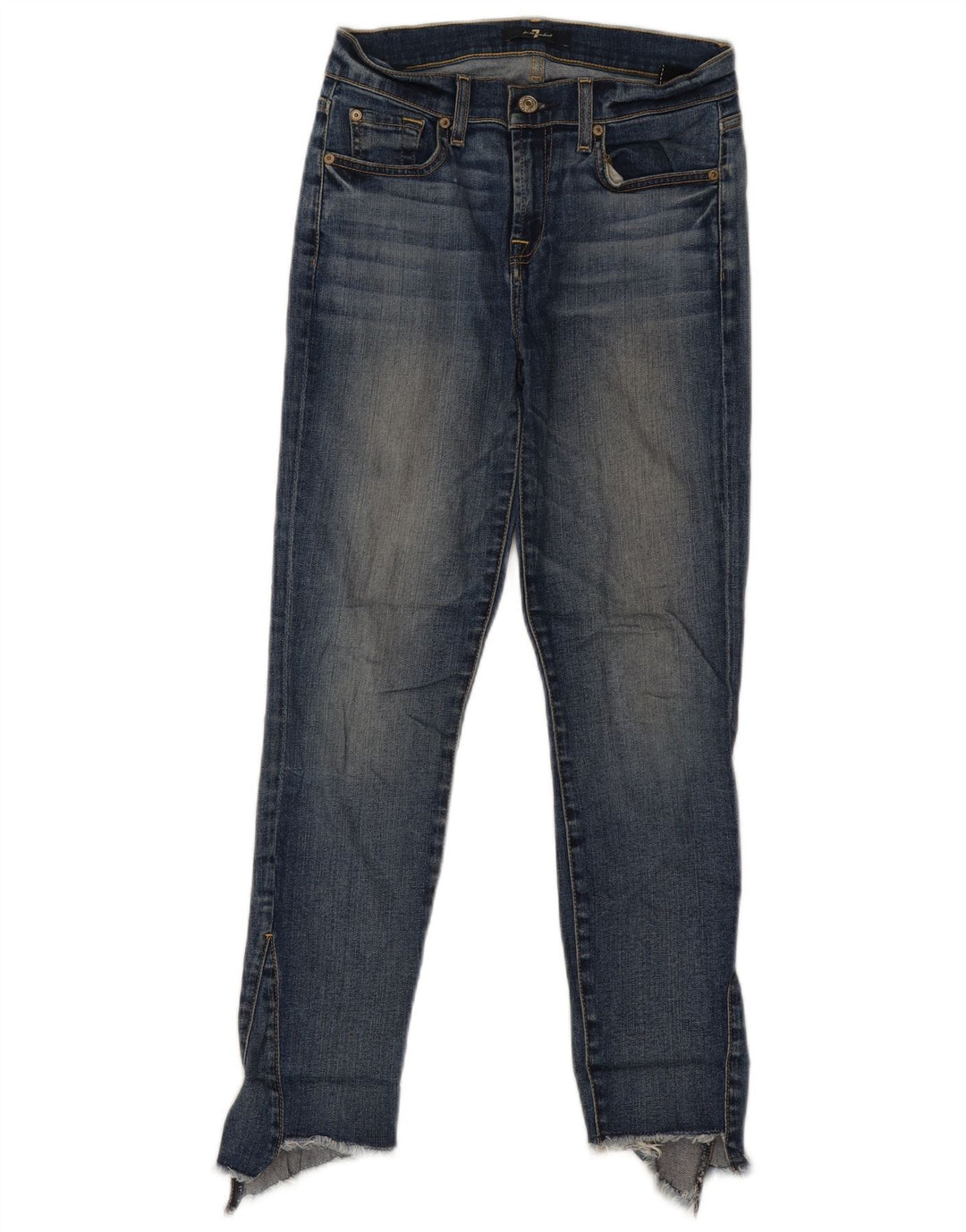 7 FOR ALL MANKIND Vaqueros ajustados para mujer W26 L26 Algodón azul