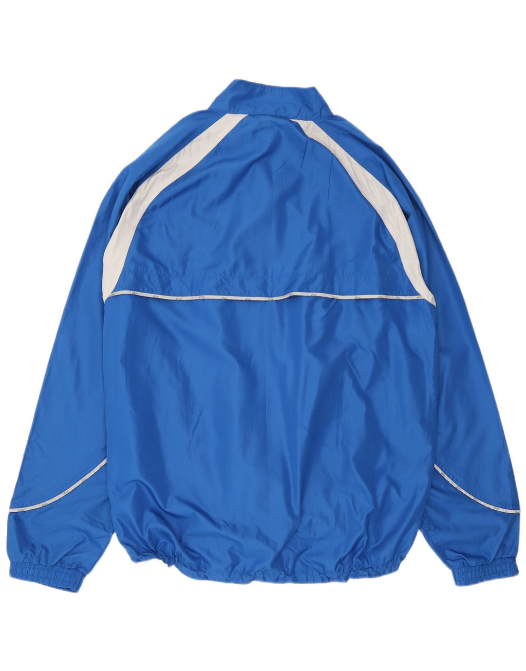 Asics Hombre Graphic Chándal Top Jacket XL Azul Colorblock Microfibras