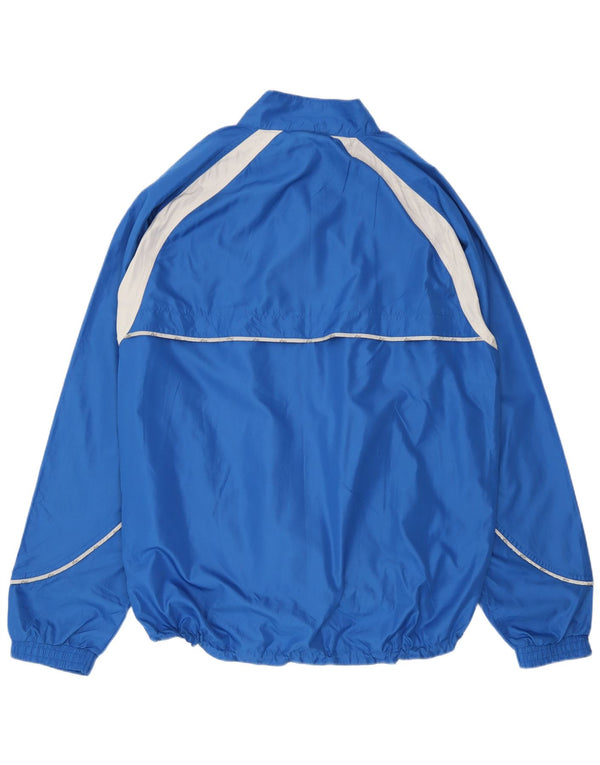 Asics Hombre Graphic Chándal Top Jacket XL Azul Colorblock Microfibras