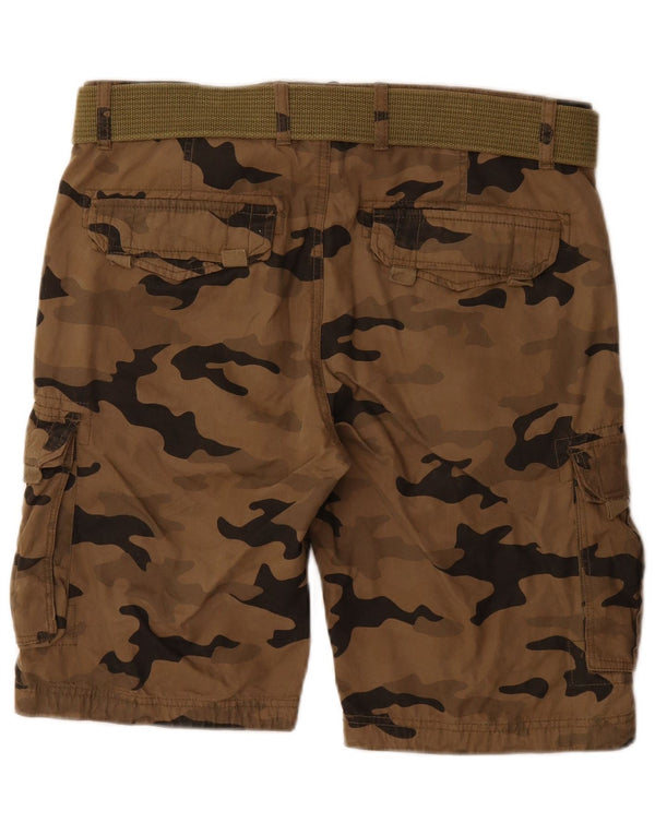 Pantalones cortos tipo cargo para hombre Smog Medium W32 Camuflaje marrón