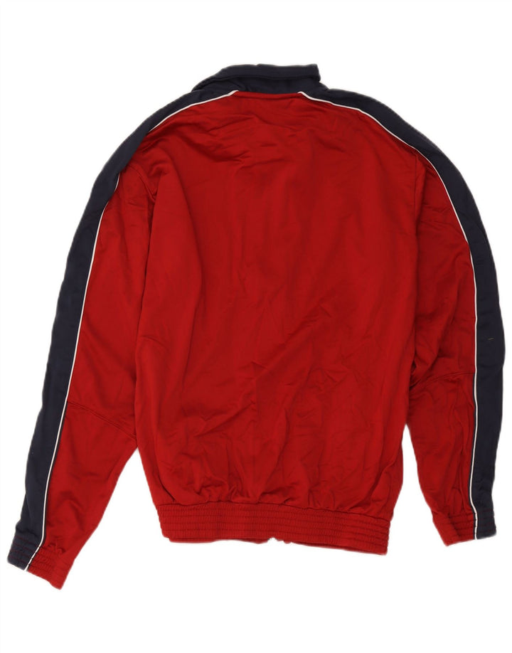 Champion Chaqueta de chándal para mujer UK 46 Grande Rojo Colorblock Poliéster