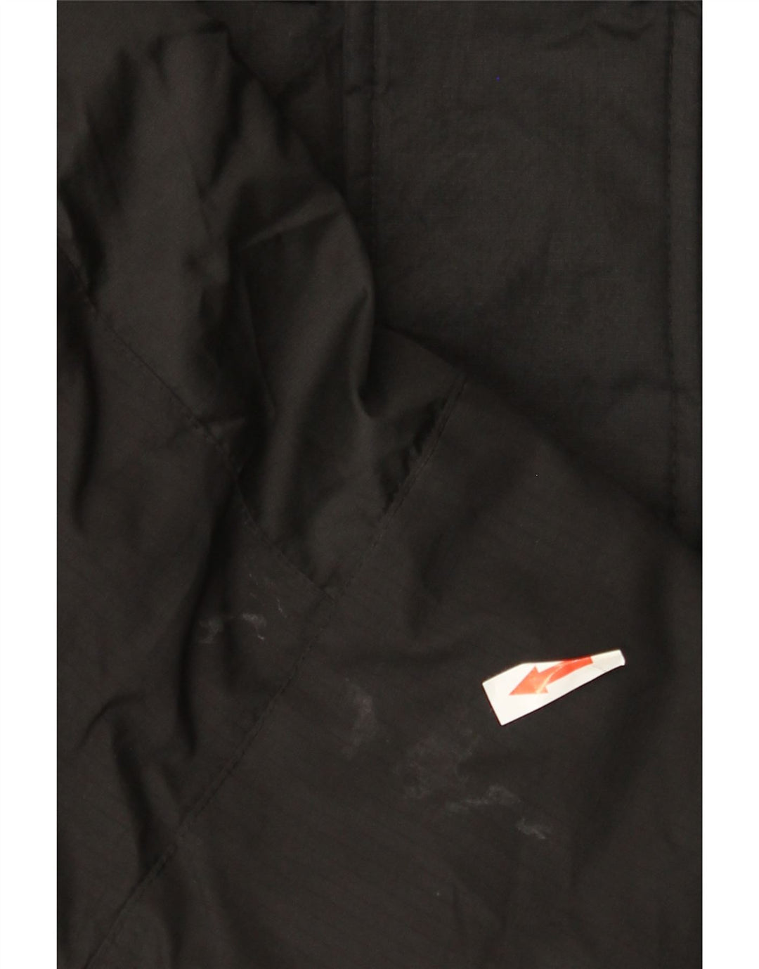 ZARA Chaqueta acolchada holgada con capucha para hombre UK 36 Small Poliéster negro