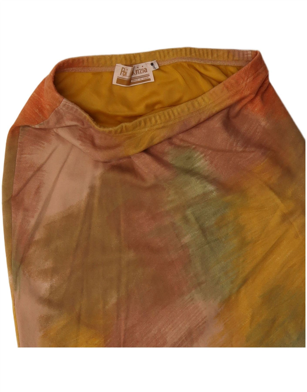 Krizia Falda Lápiz Mujer Grande W32 Tie Dye Multicolor