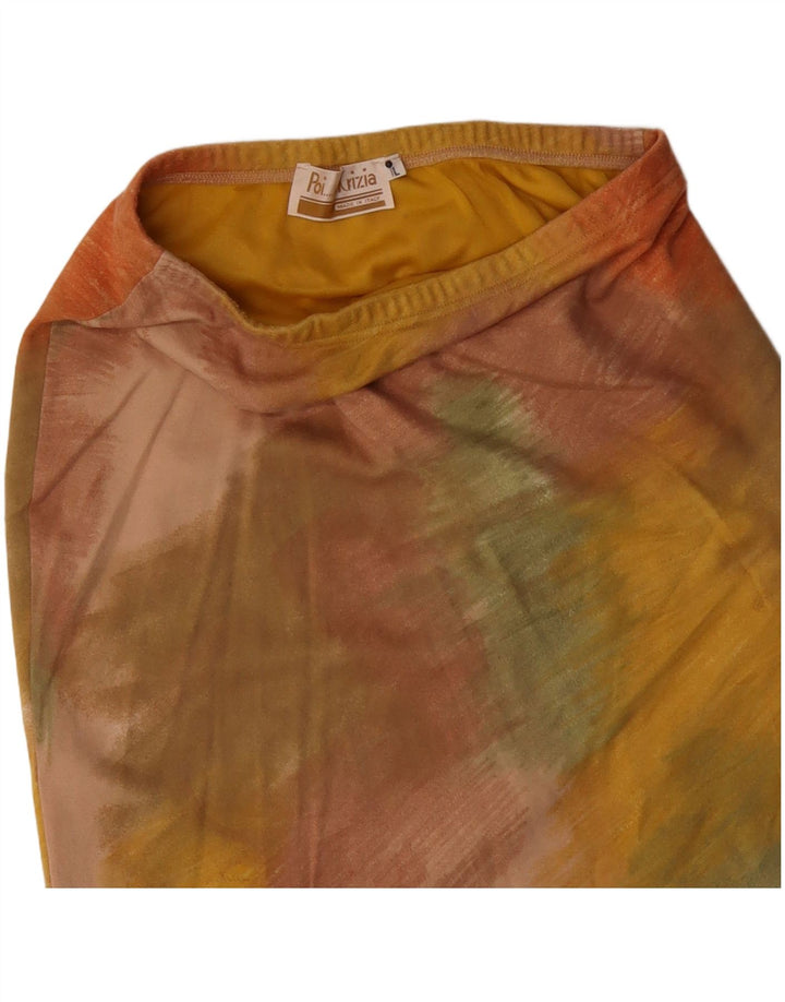 Krizia Falda Lápiz Mujer Grande W32 Tie Dye Multicolor