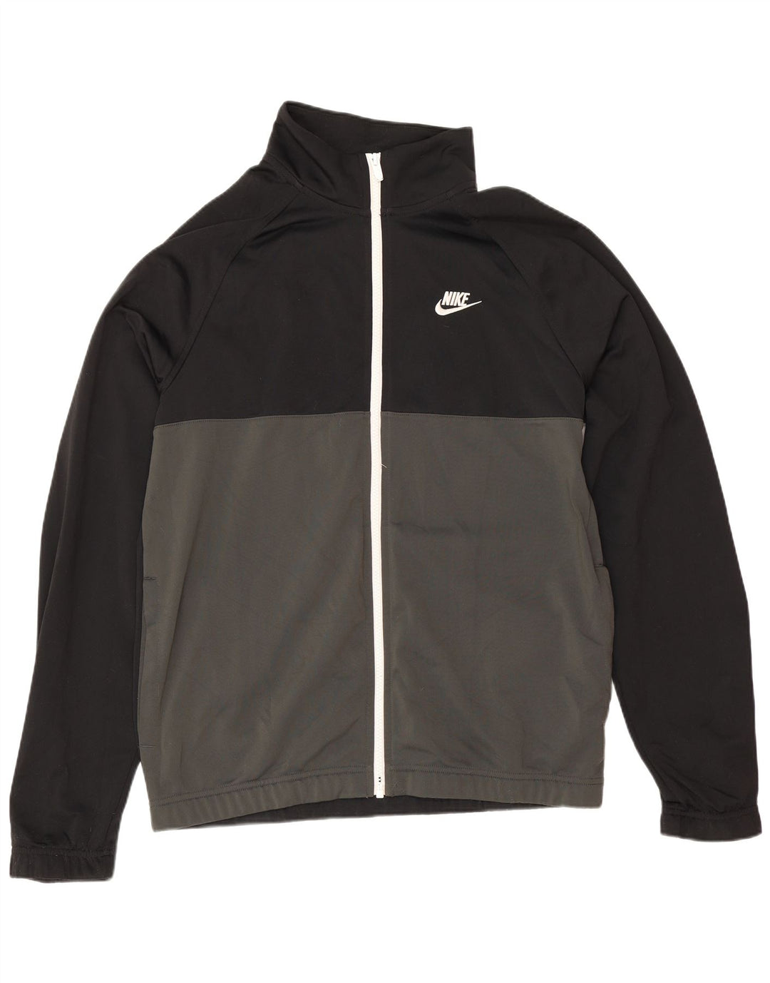 Nike Chaqueta de chándal de ajuste regular para hombre, talla mediana, color negro, deportivo