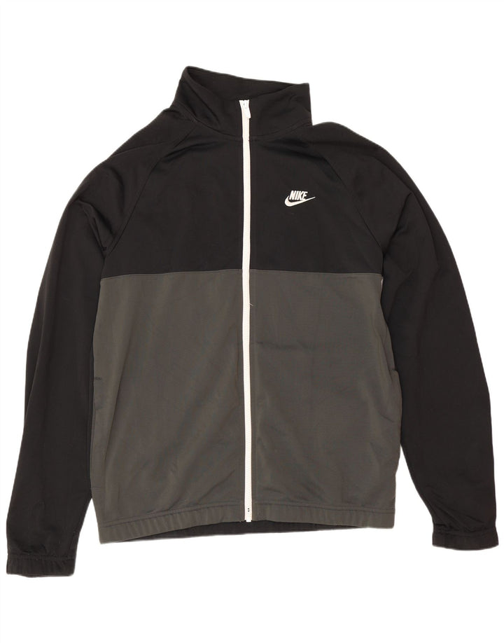 Nike Chaqueta de chándal de ajuste regular para hombre, talla mediana, color negro, deportivo