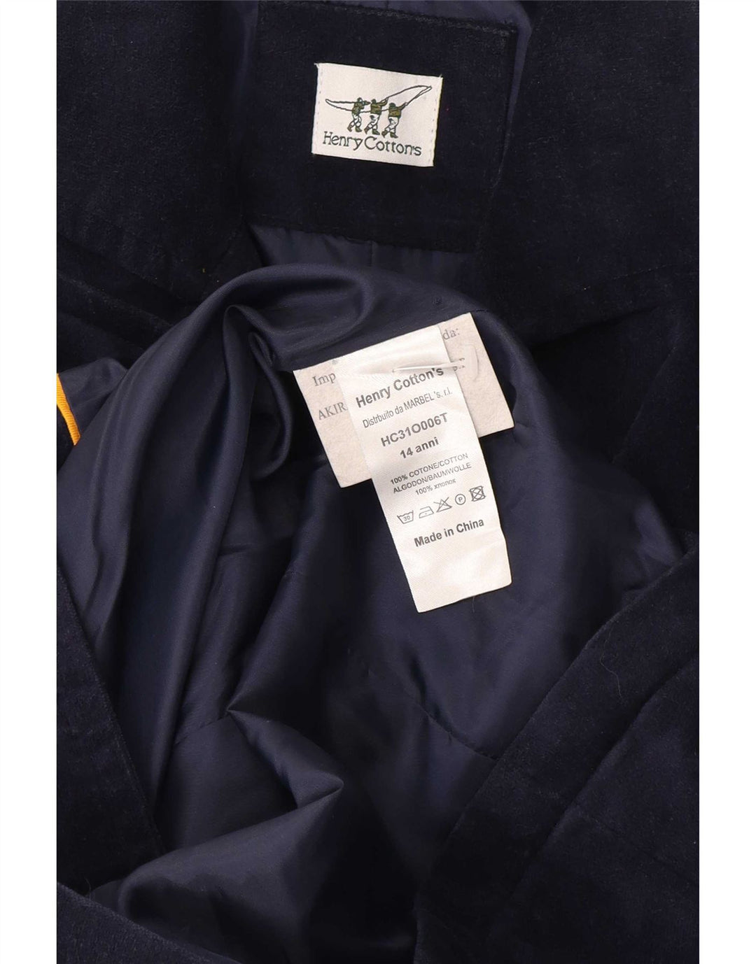 Henry Cottons Chaquetón para niño 13-14 años Azul Marino Algodón