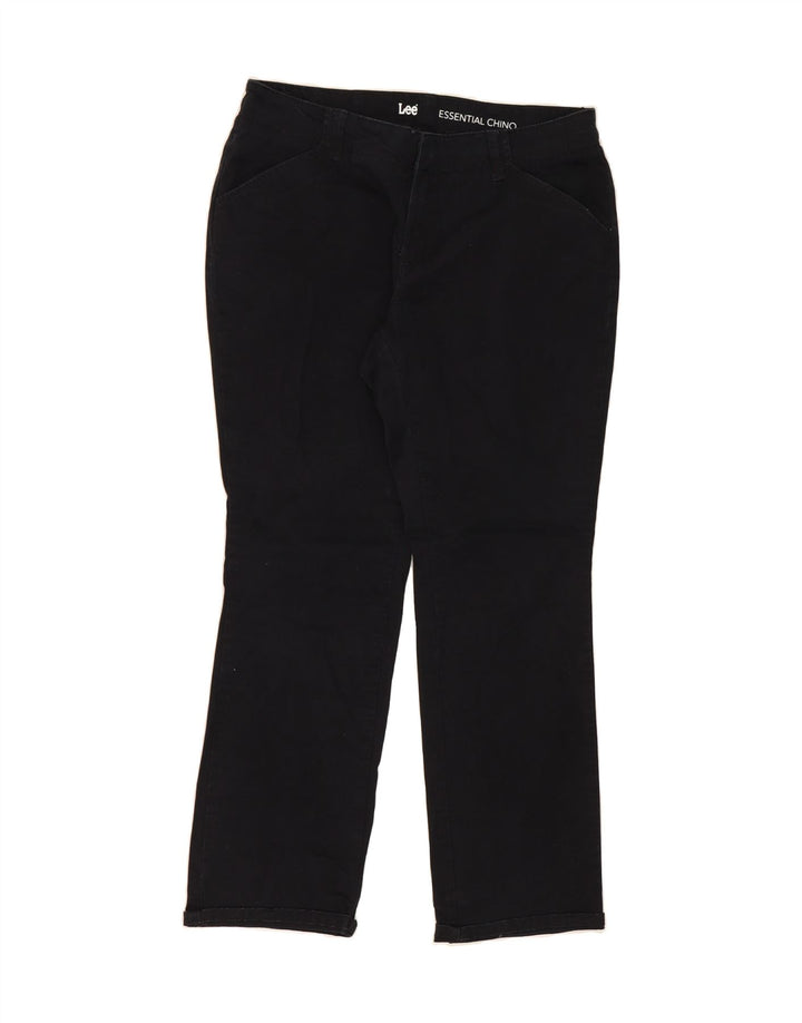 LEE Womens Slim Chino Trousers US 8 Medium W32 L29 Black Cotton Vintage Lee and Second-Hand Lee from Messina Hembry 