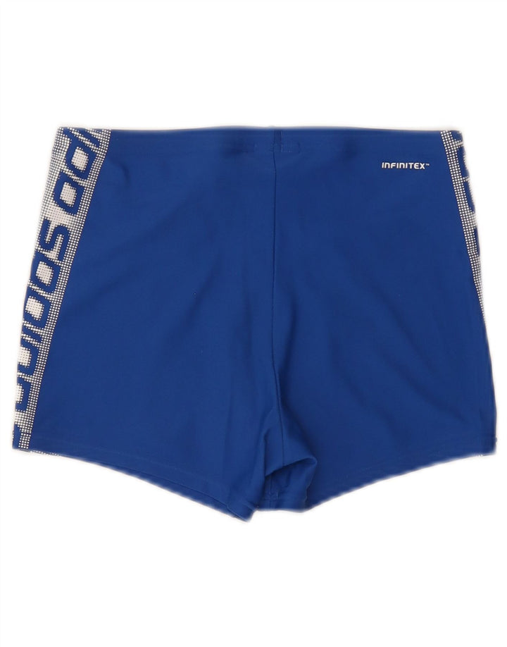 Adidas Hombre Bañador Con Estampado Gráfico De Nylon Azul Medio