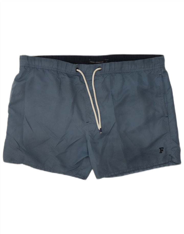 FRENCH CONNECTION Bañador para hombre, talla grande, poliéster gris