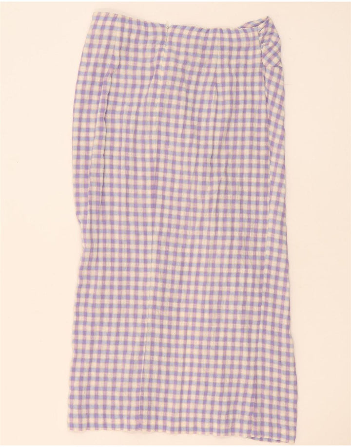 Zara Maxi Falda Mujer Grande W32 Guinga Púrpura