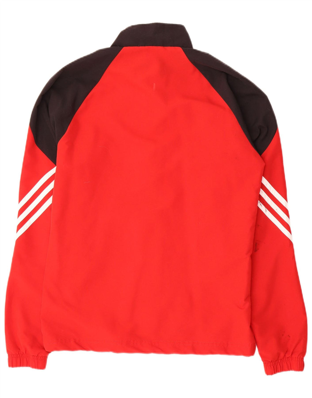 Adidas Hombre Chándal Top Chaqueta Pequeña Rojo Colorblock Poliéster