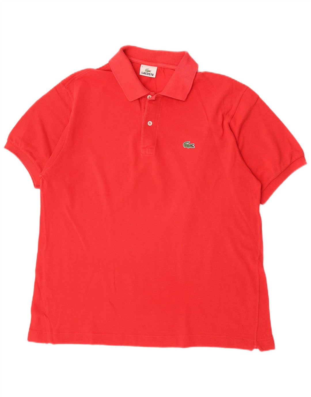Polo Lacoste para hombre talla 5 grande algodón rojo