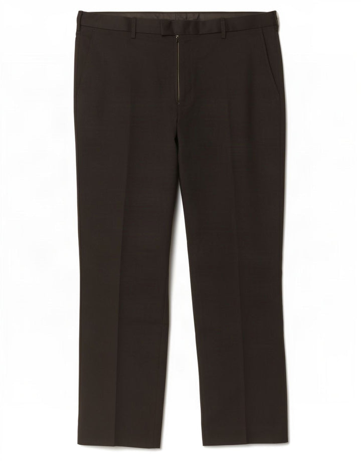 Marks & Spencer Pantalón de traje regular para hombre W40 L31 Poliéster negro