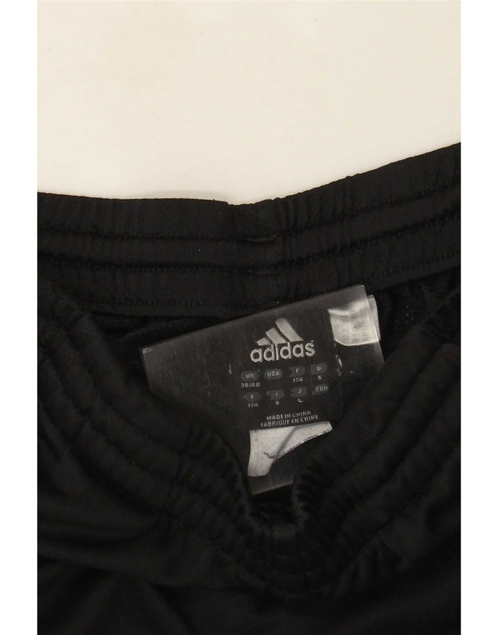 Adidas Pantalones de chándal para hombre UK 38/40 Medium Negro Poliéster
