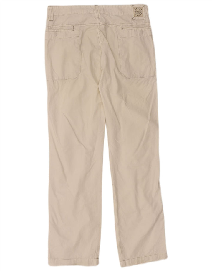 MURPHY & NYE Pantalones casuales rectos para hombre W33 L32 Algodón blanco roto