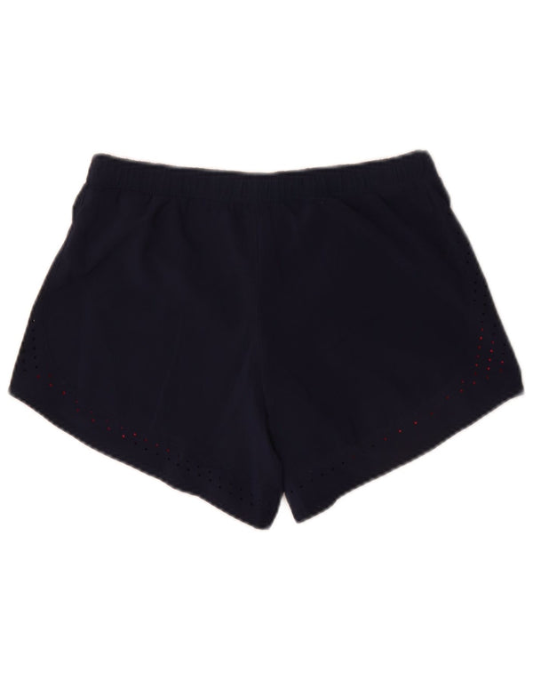 Adidas Mujer Climalite Sport Shorts UK 12/14 Medio Azul Marino Algodón