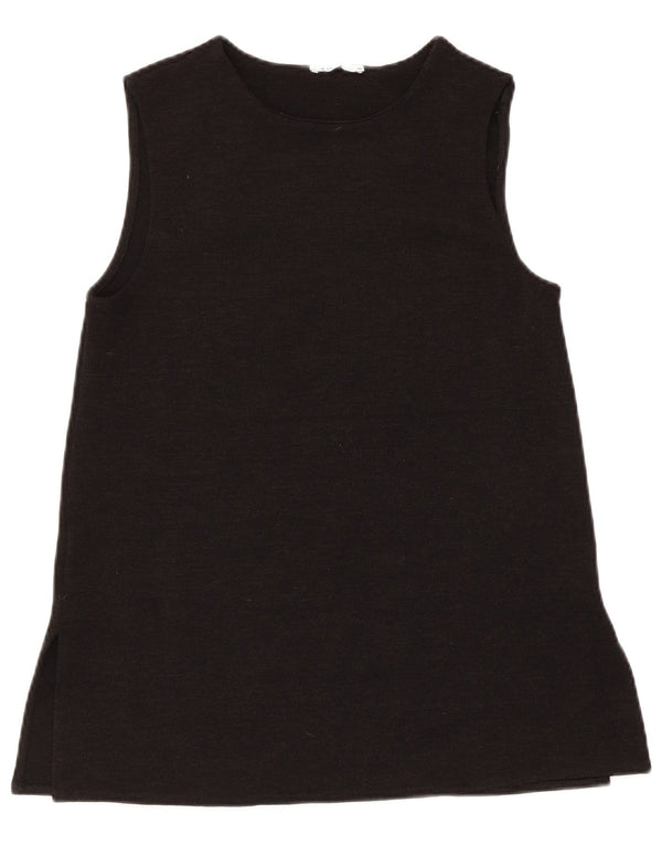 Zara Mujer Chaleco Top UK 10 Small Negro