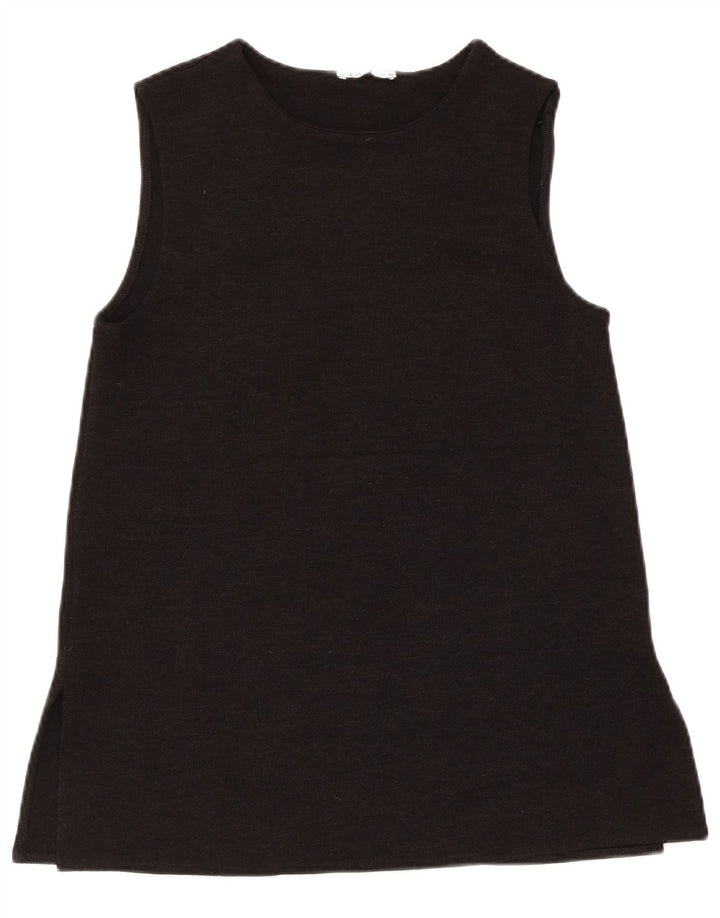 Zara Mujer Chaleco Top UK 10 Small Negro