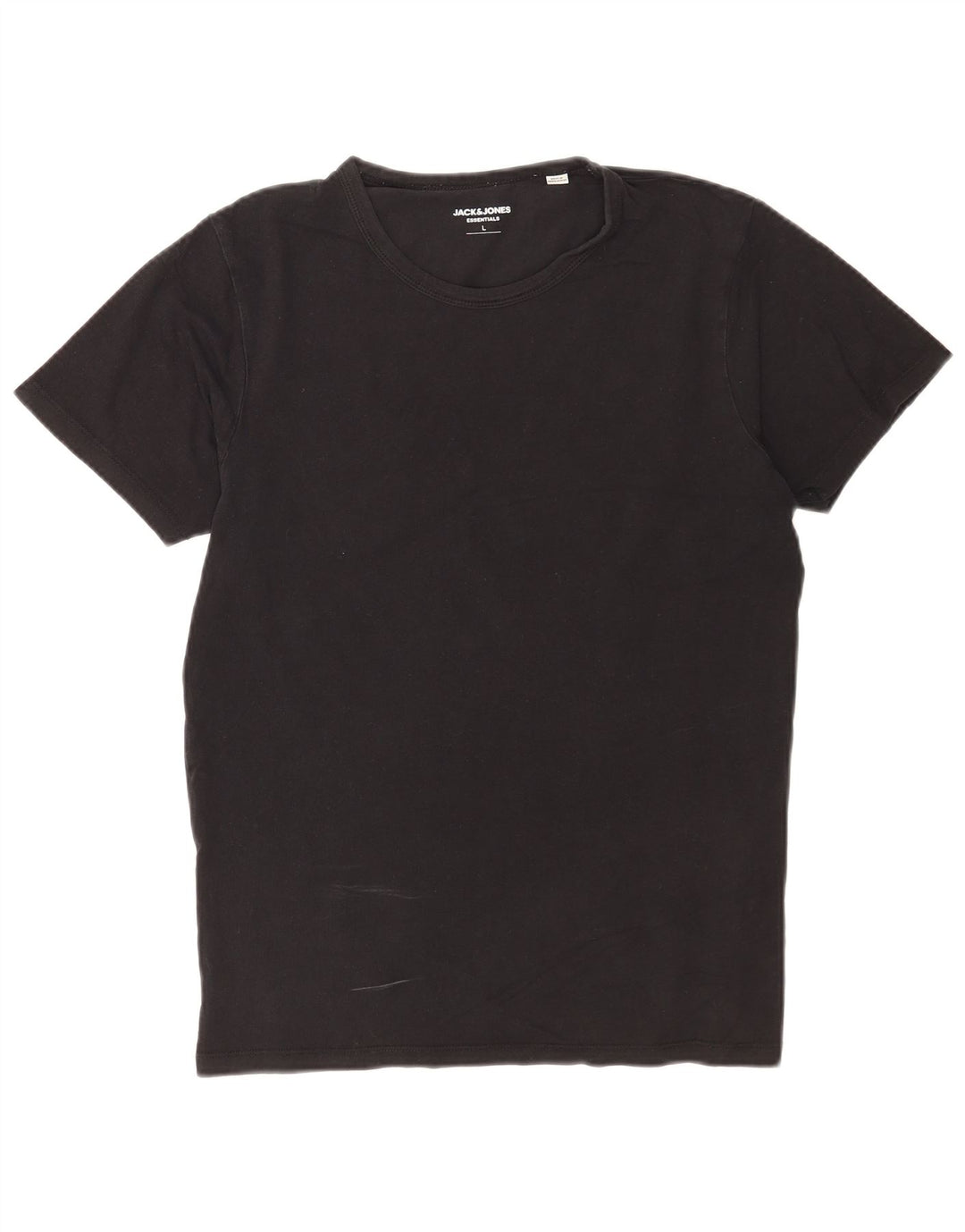 Jack & Jones - Camiseta para hombre, talla grande, color negro, algodón