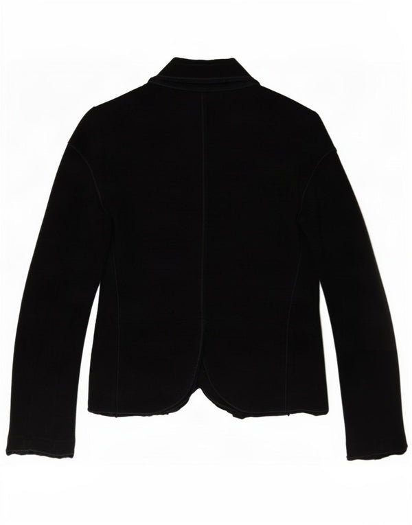 Marithe Francois Girbaud Chaqueta tipo blazer de 5 botones para mujer IT 42 Medium Black