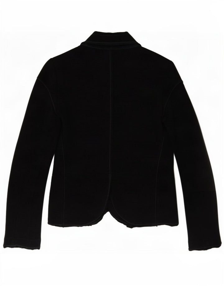 Marithe Francois Girbaud Chaqueta tipo blazer de 5 botones para mujer IT 42 Medium Black