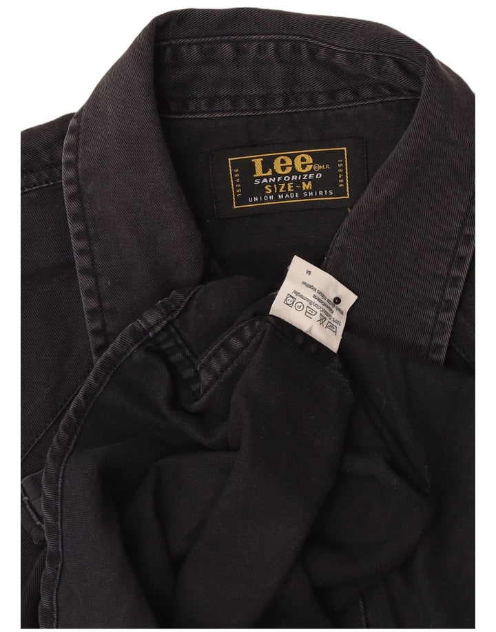 Lee Camisa Vaquera De Algodón Negro Mediano Hombre