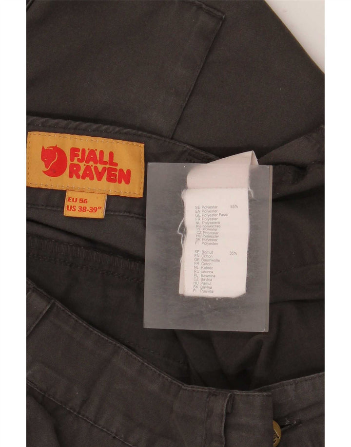 Pantalones cargo rectos para hombre Fjall Raven W38 L32 Poliéster marrón
