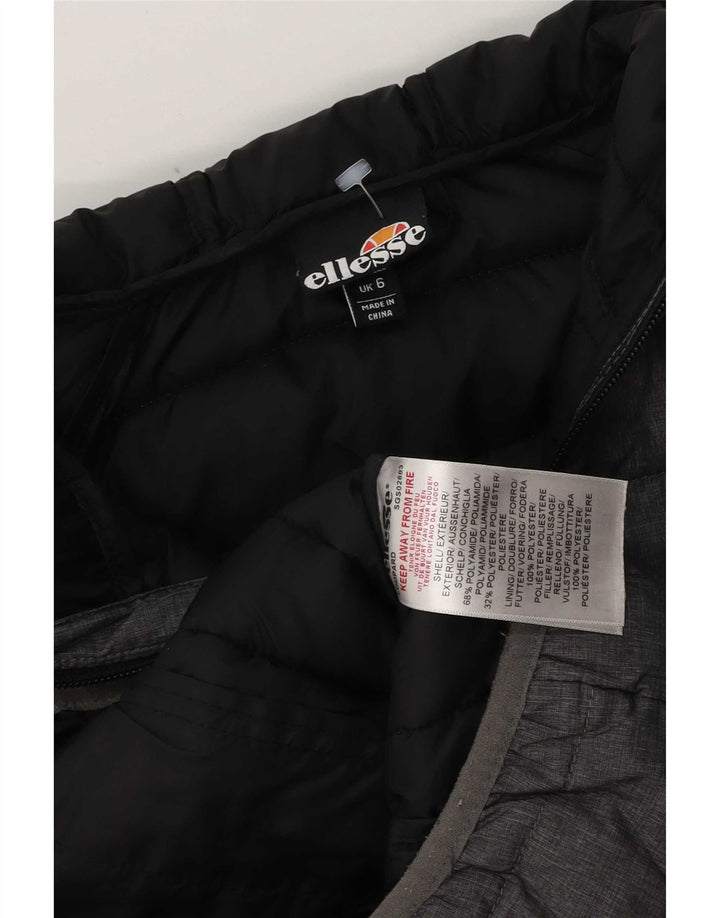 Chaqueta acolchada con capucha para mujer Ellesse UK 6 XS Poliéster gris