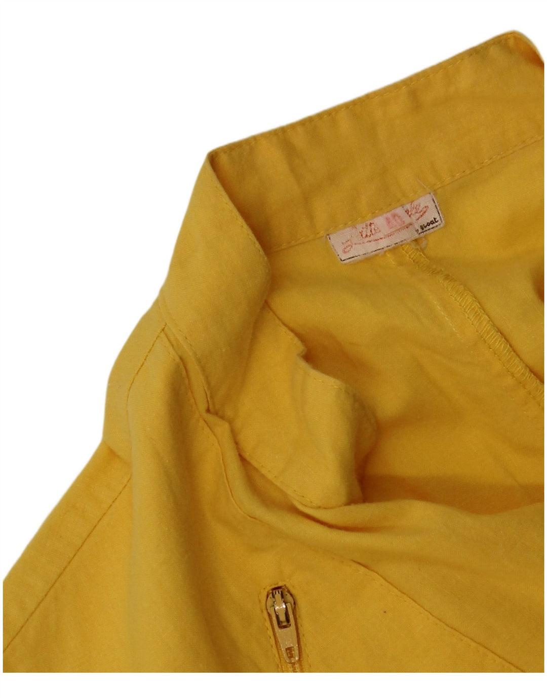 Mono vintage sin mangas para mujer IT 40 Pequeño Amarillo