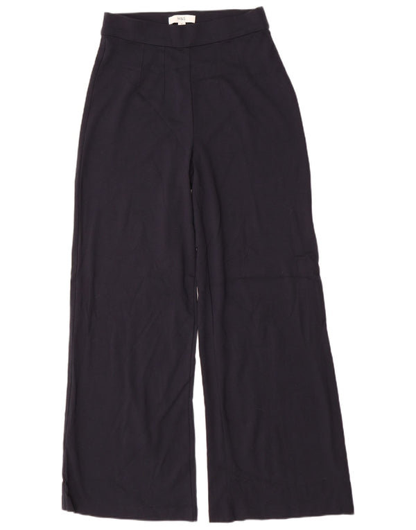 Marks & Spencer Pantalones de chándal de pierna ancha para mujer UK 10 Small Azul marino