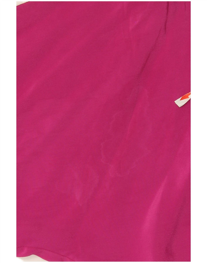 Franco Ziche Blusa extragrande para mujer Top UK 8 Small Acetato rosa