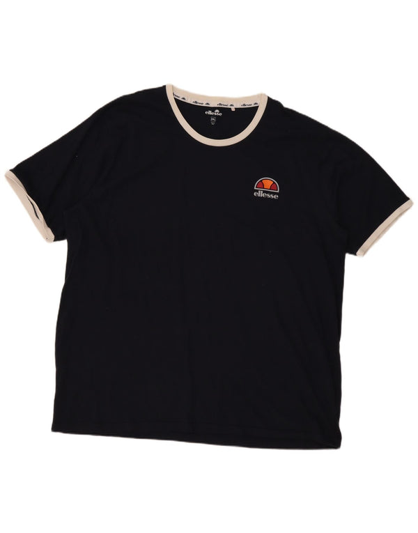 Ellesse Camiseta Hombre Top 2XL Azul Marino Algodón