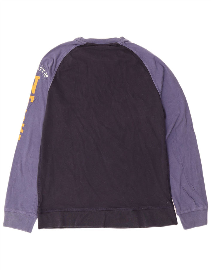 Nike Camiseta gráfica de manga larga para hombre UK 39/41 Medium Azul marino