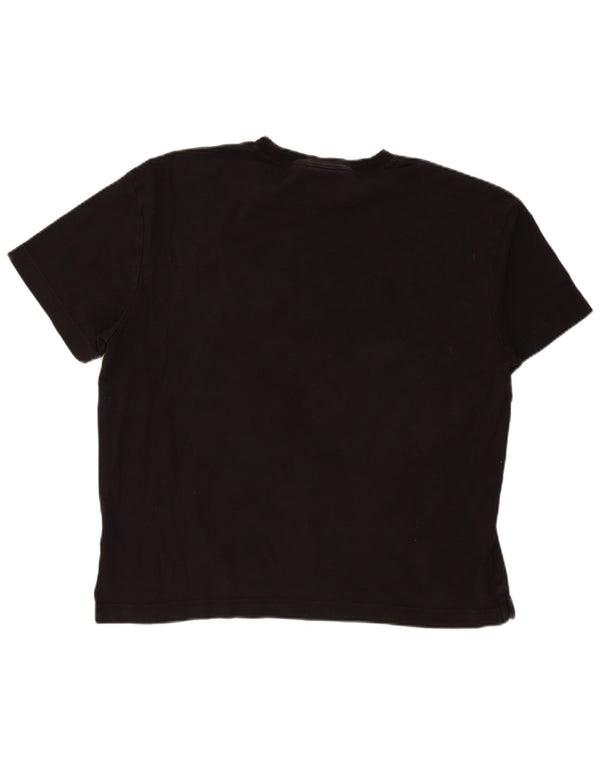 Calvin Klein Camiseta gráfica de ajuste cómodo para hombre Top XL Algodón negro