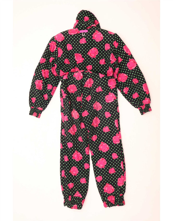 Mono de esquí para mujer Ungaro IT 44 Medium Black Floral Cotton