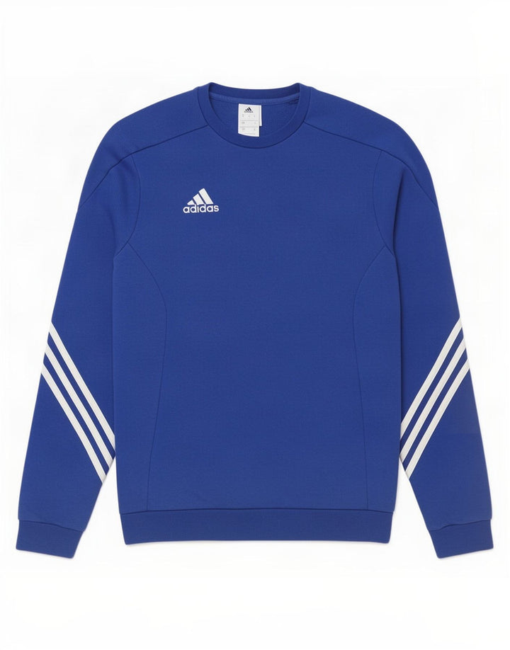 Adidas Hombre Sudadera Jumper Small Azul Algodón
